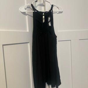 HEIMISH USA Black Backless Cut Out Tank Top